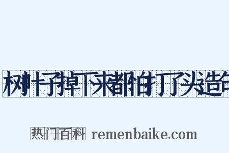 树叶子掉下来都怕打了头造句是什么意思的图片